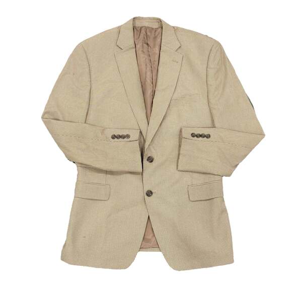Lauren Ralph Lauren Other - Lauren Ralph Lauren Men's 44R Tan Houndstooth Two-Button Blazer Sport Coat
